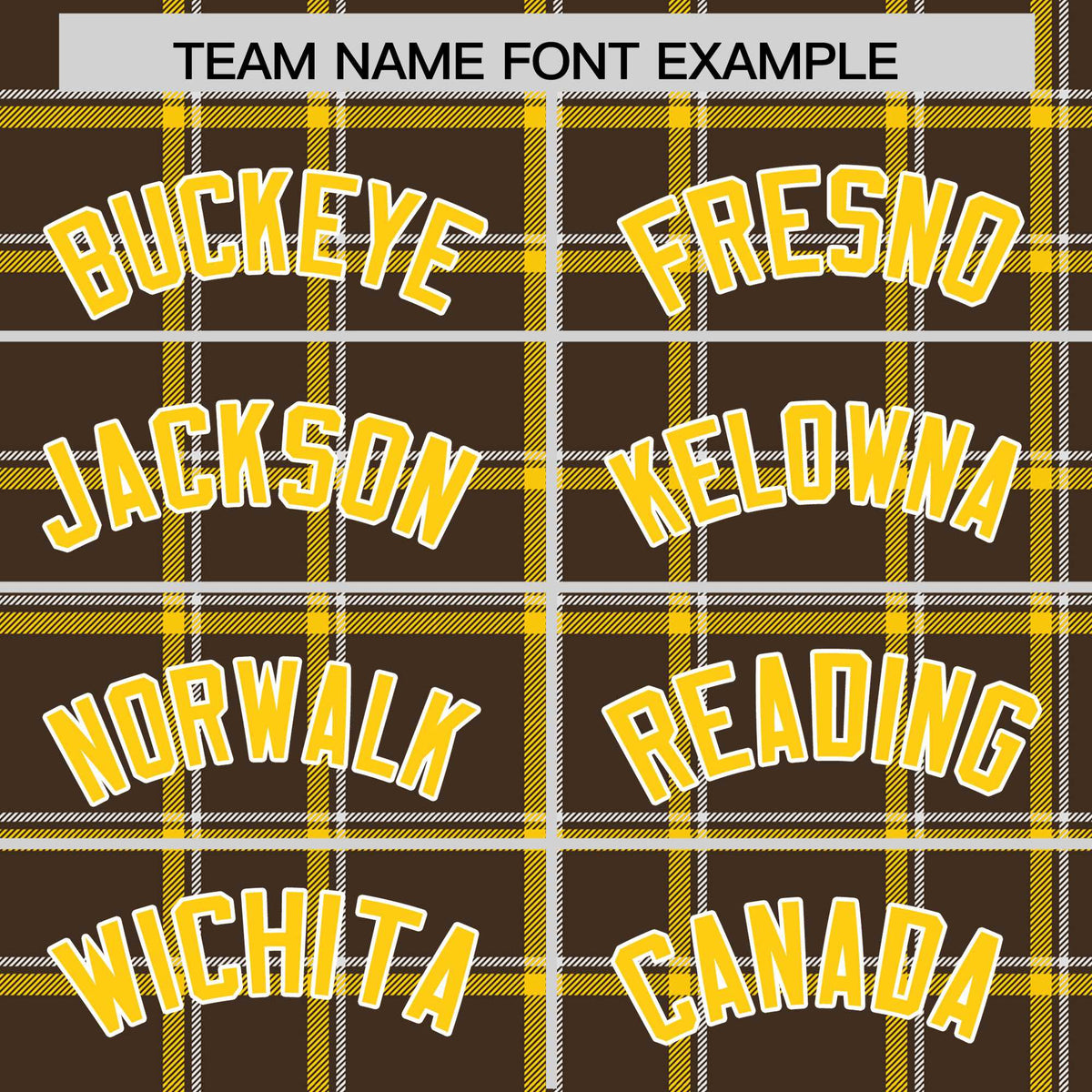 Custom Brown Varsity Full-Snap Plaid Pattern Letterman Baseball Jacket