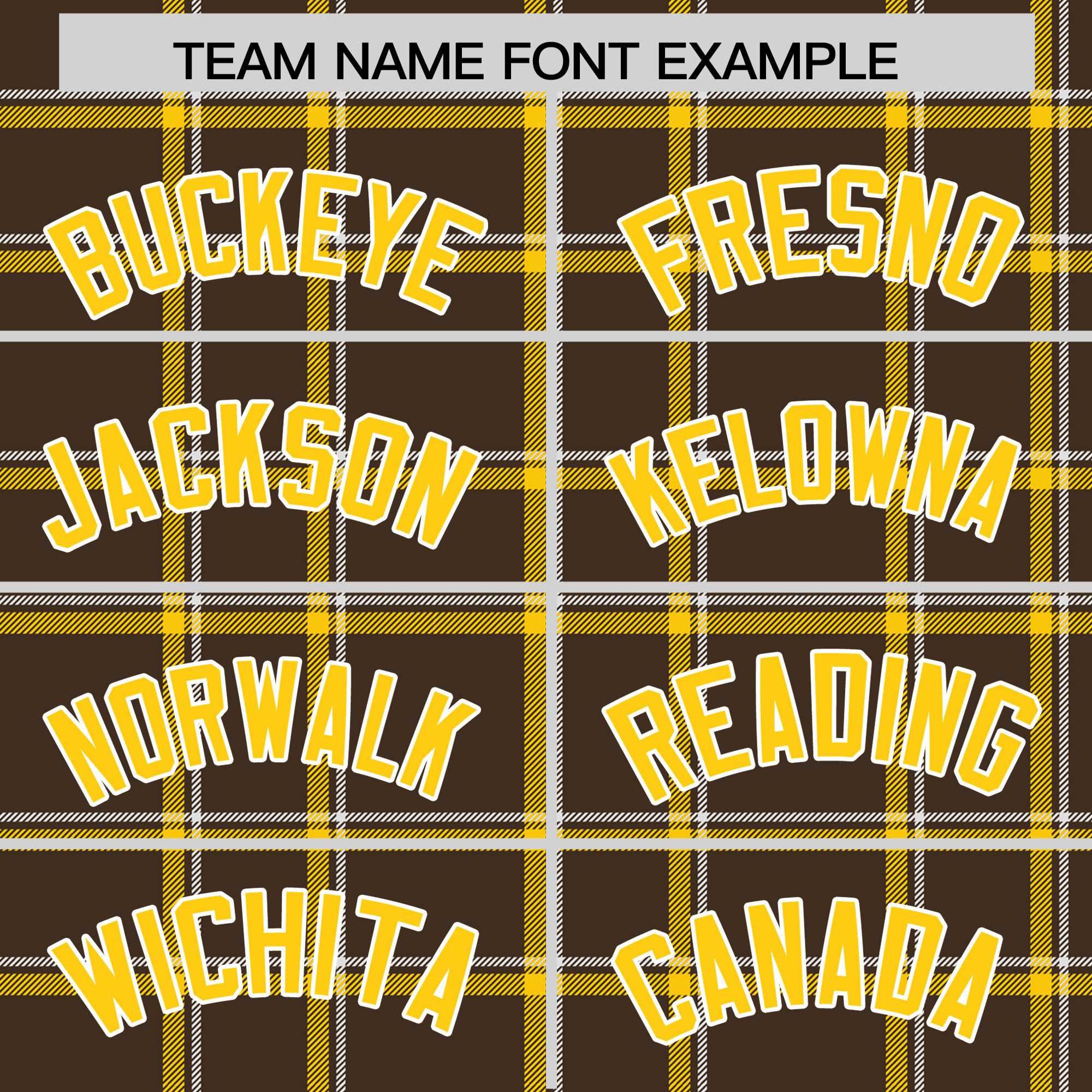 Custom Brown Varsity Full-Snap Plaid Pattern Letterman Baseball Jacket