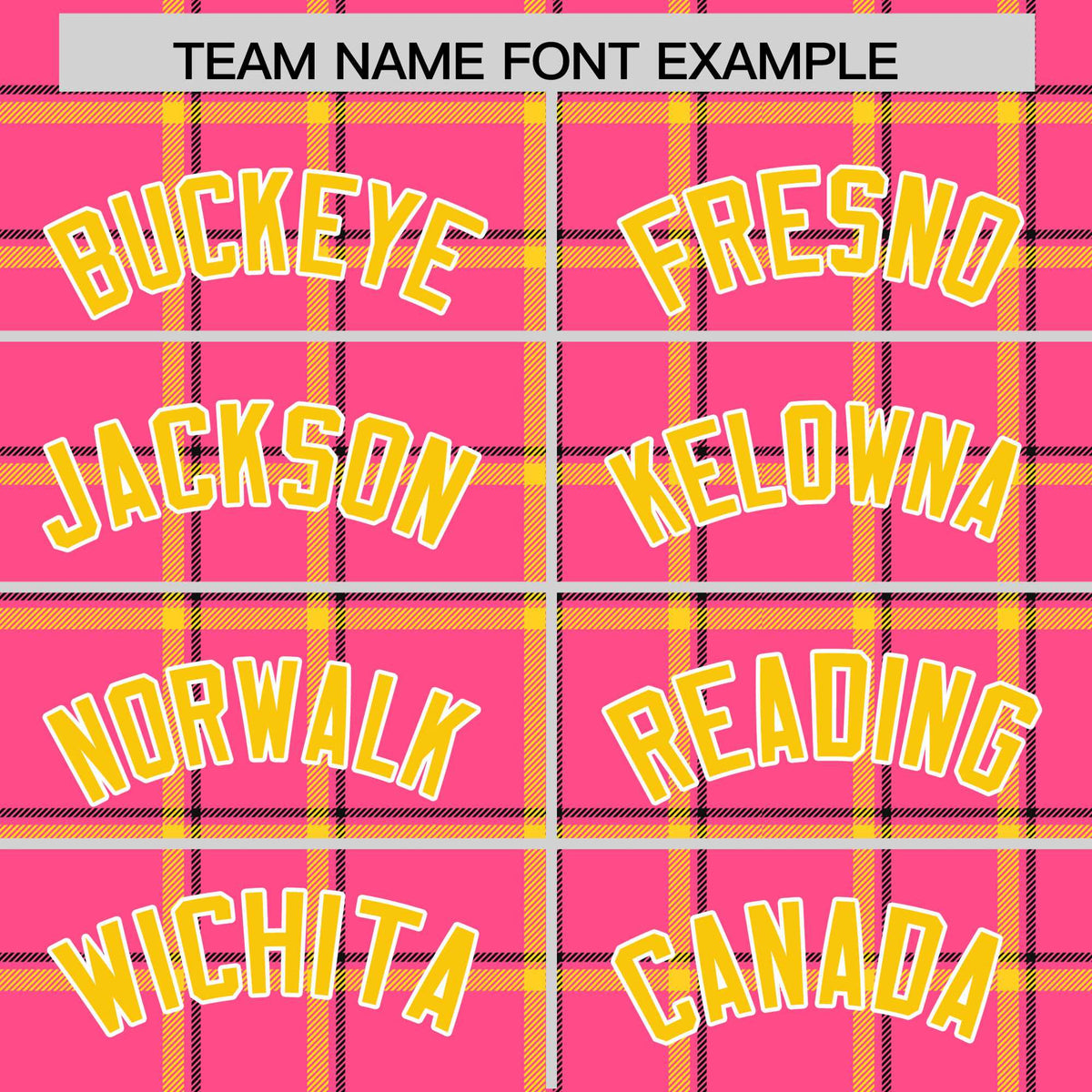 Custom Pink Varsity Full-Snap Plaid Pattern Letterman Baseball Jacket