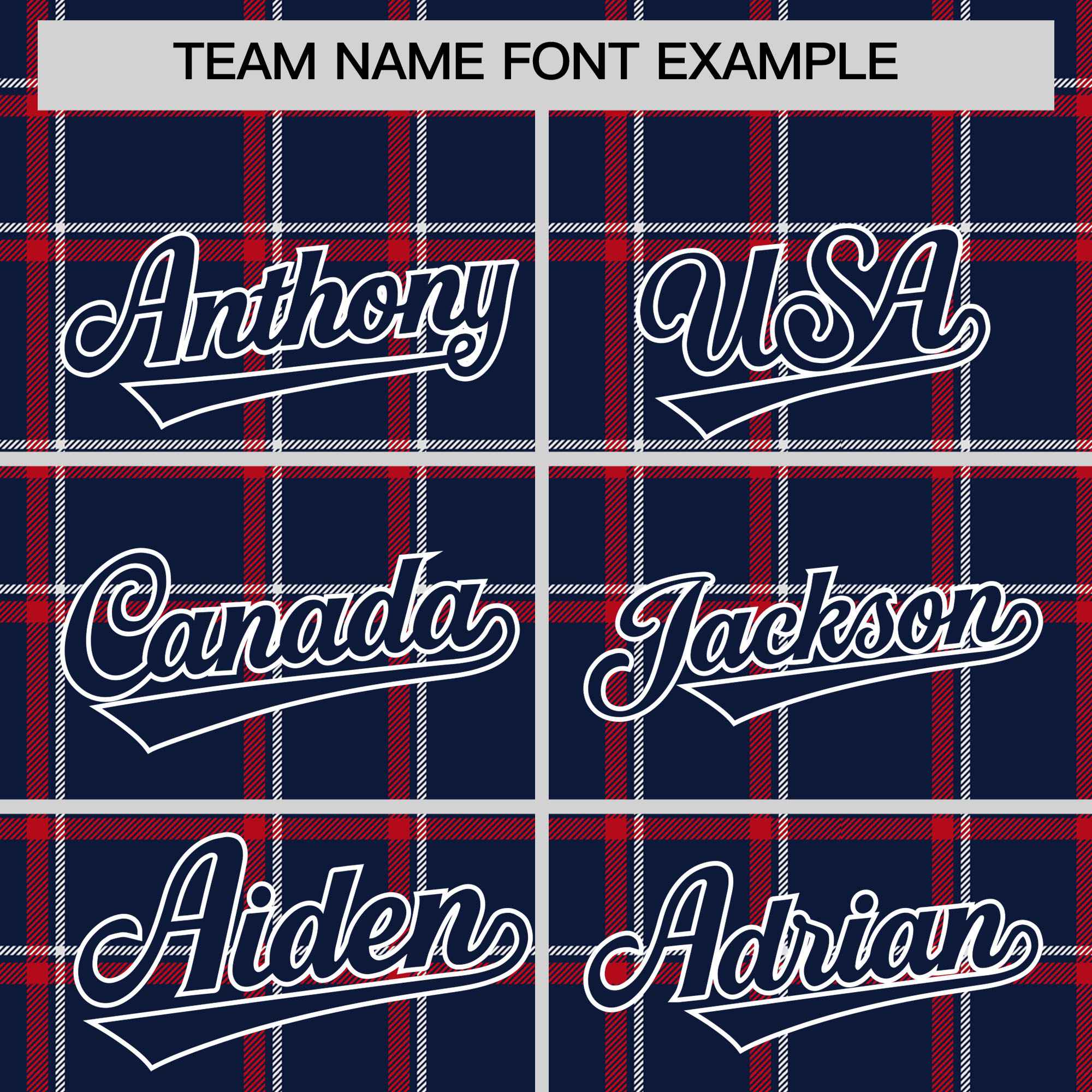 Custom Navy Varsity Full-Snap Plaid Pattern Letterman Baseball Jacket