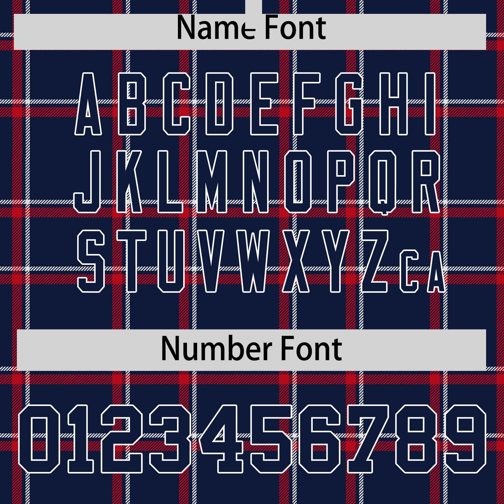 Custom Navy Varsity Full-Snap Plaid Pattern Letterman Baseball Jacket