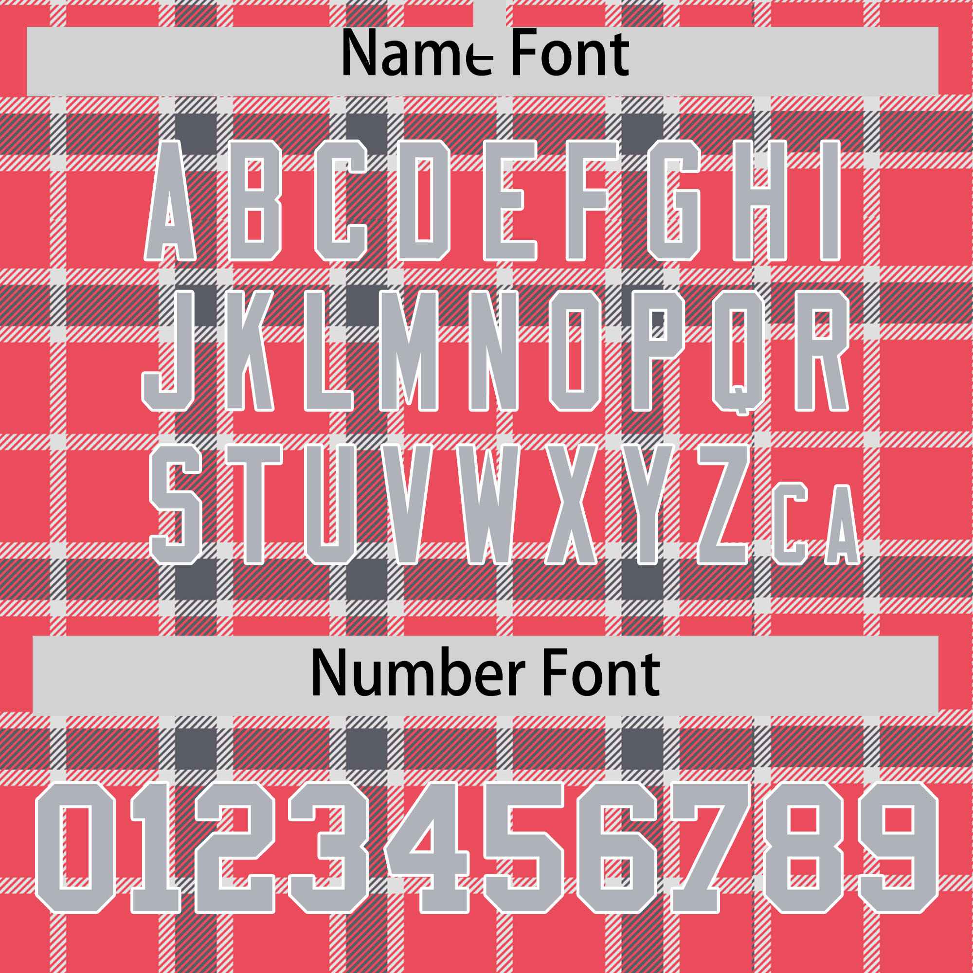 Custom Red Varsity Full-Snap Plaid Pattern Letterman Baseball Jacket