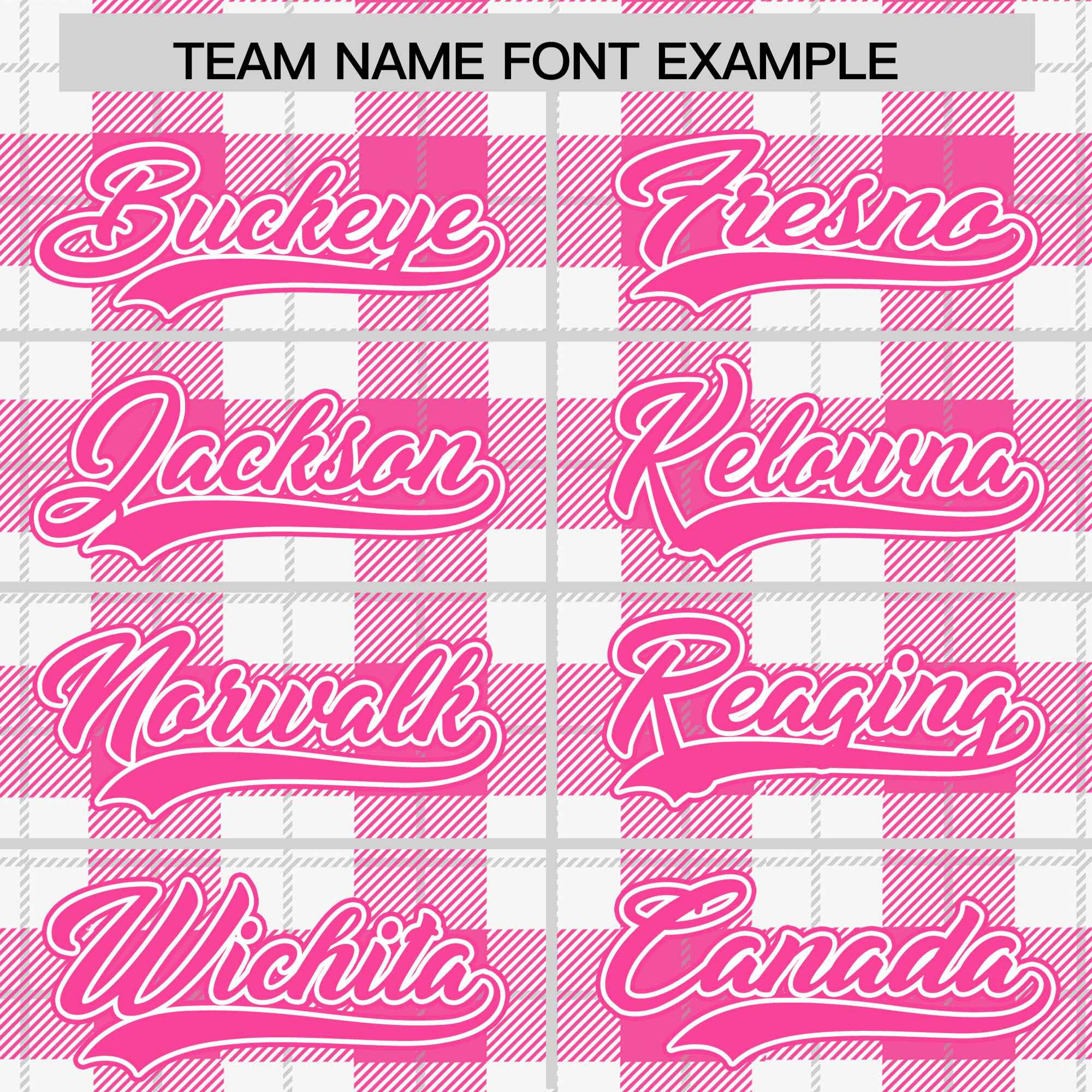 Custom Pink White Varsity Full-Snap Plaid Pattern Letterman Baseball Jacket