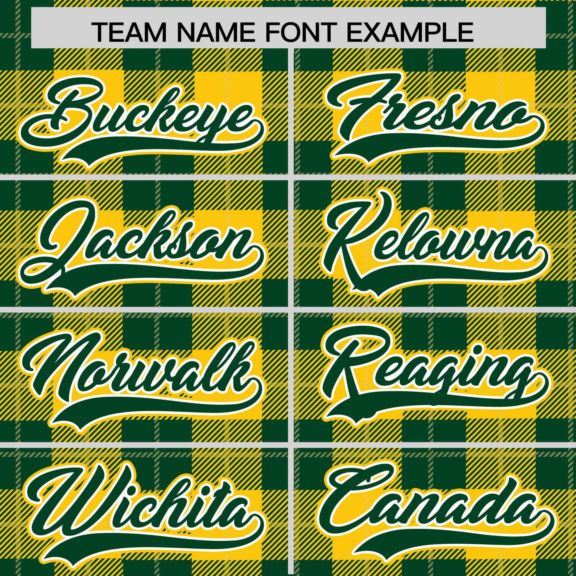 Custom Green Gold Varsity Full-Snap Plaid Pattern Letterman Baseball Jacket