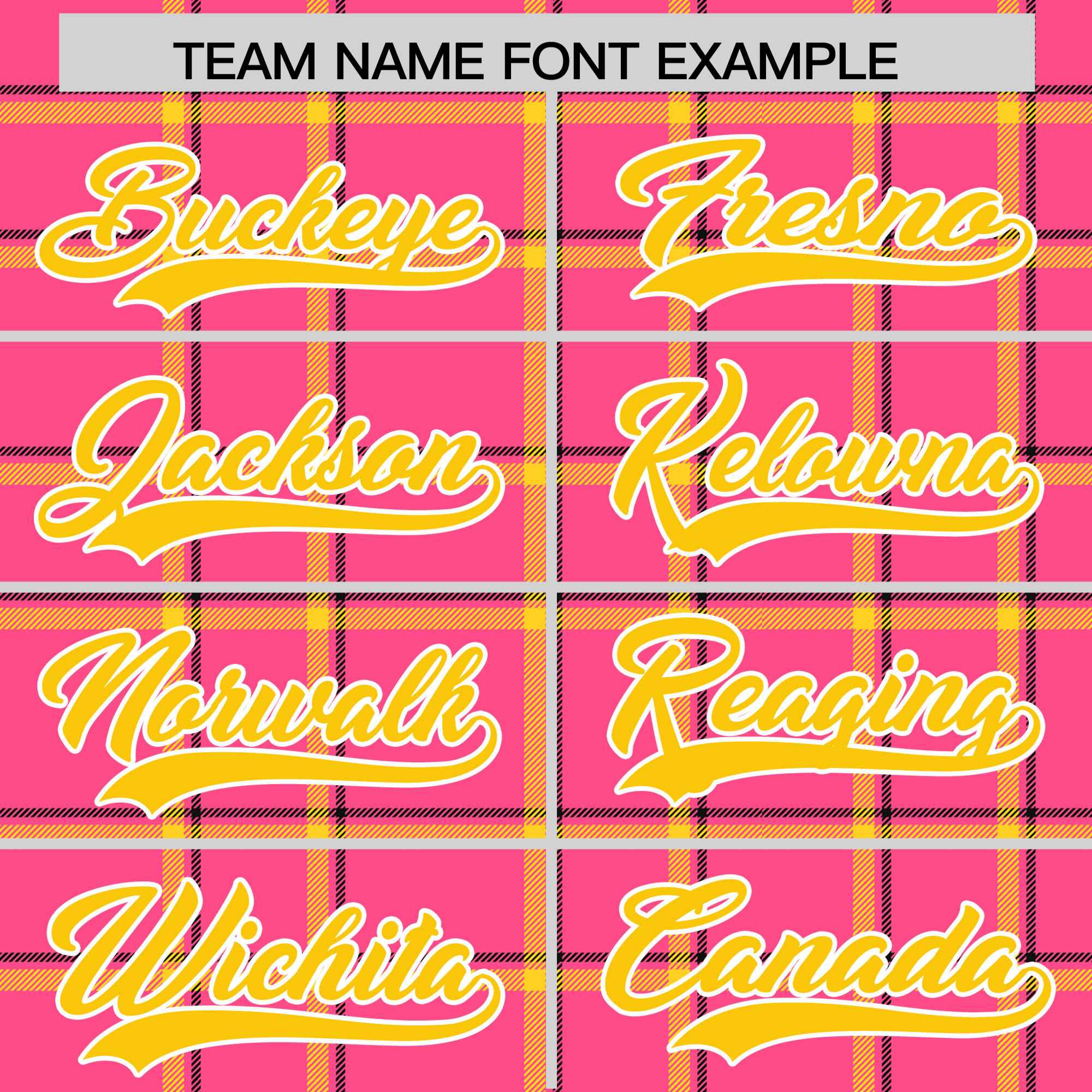 Custom Pink Varsity Full-Snap Plaid Pattern Letterman Baseball Jacket