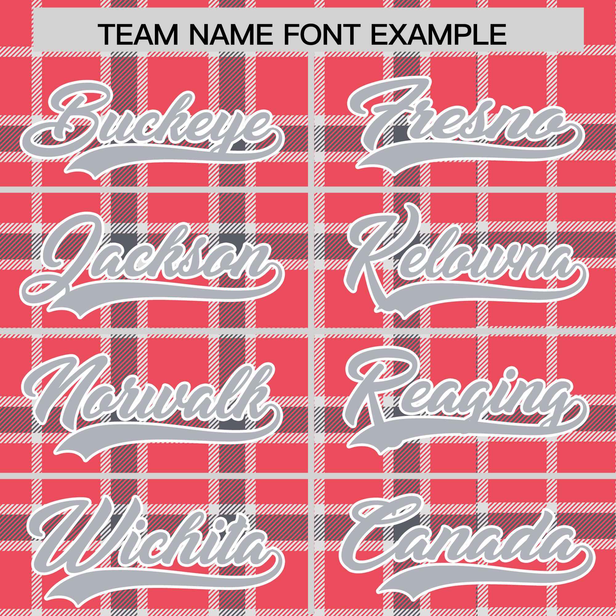 Custom Red Varsity Full-Snap Plaid Pattern Letterman Baseball Jacket