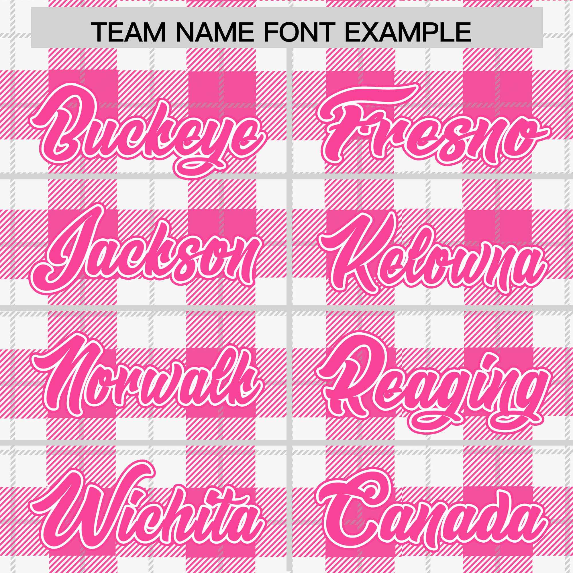 Custom Pink White Varsity Full-Snap Plaid Pattern Letterman Baseball Jacket