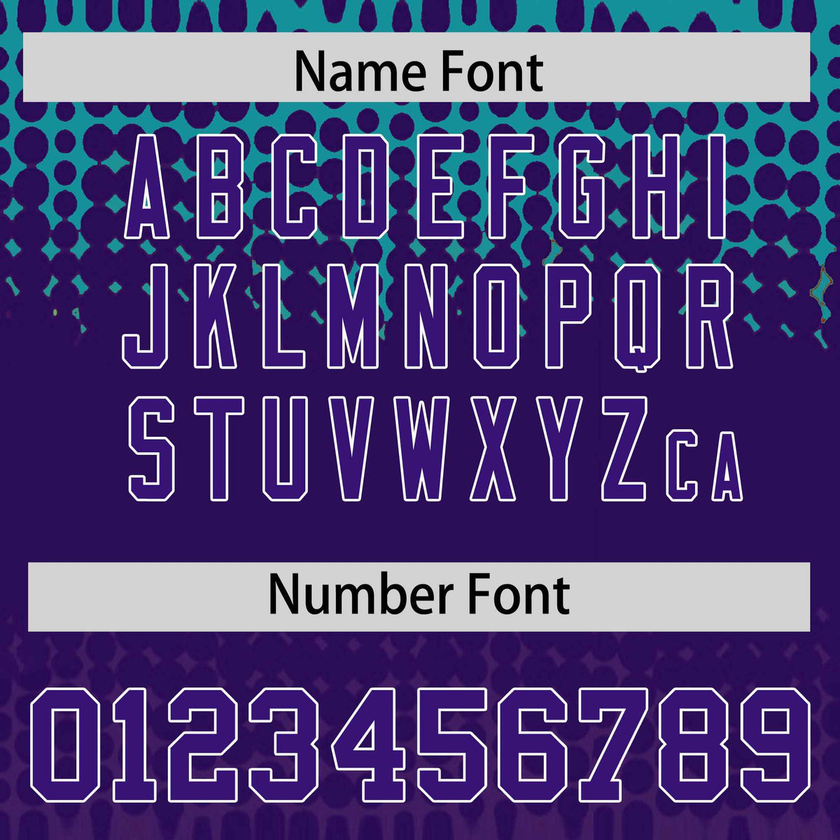 Custom Aqua Purple Gradient Varsity Full-Snap Polka Dot Pattern Letterman Baseball Jacket