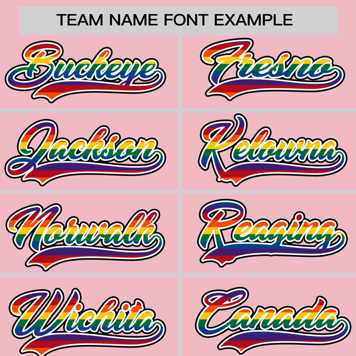 Custom Light Pink LGBT Rainbow For Pride Month Classic Style Letterman Bomber Jacket