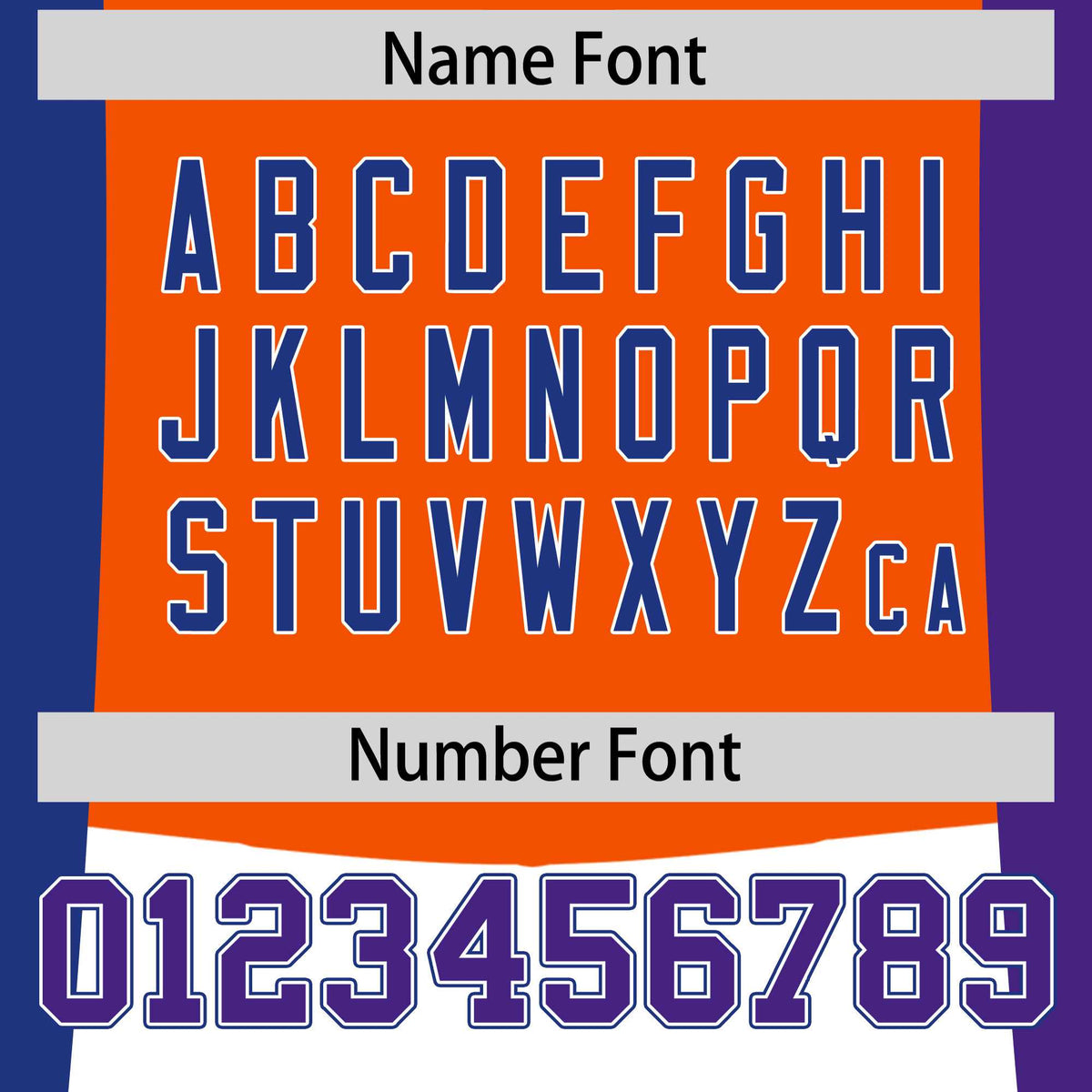 Custom Orange Royal Blue Purple Personalization Varsity Full-Snap Three Color Blocks Letterman Jacket