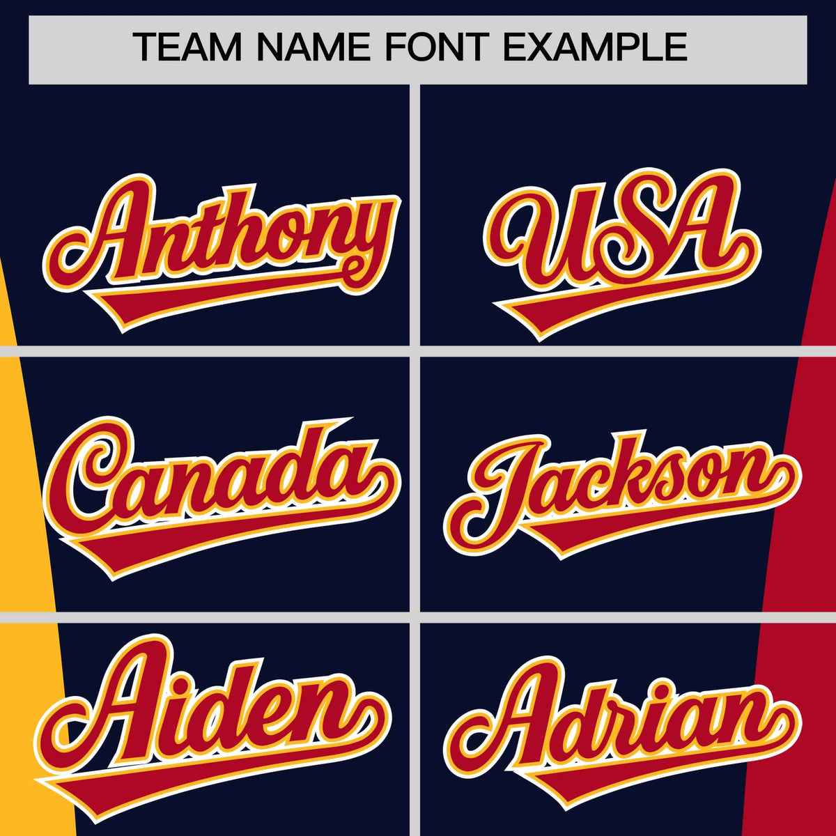 Custom Navy Yellow Red Personalization Varsity Full-Snap Three Color Blocks Letterman Jacket| KXKSHOP