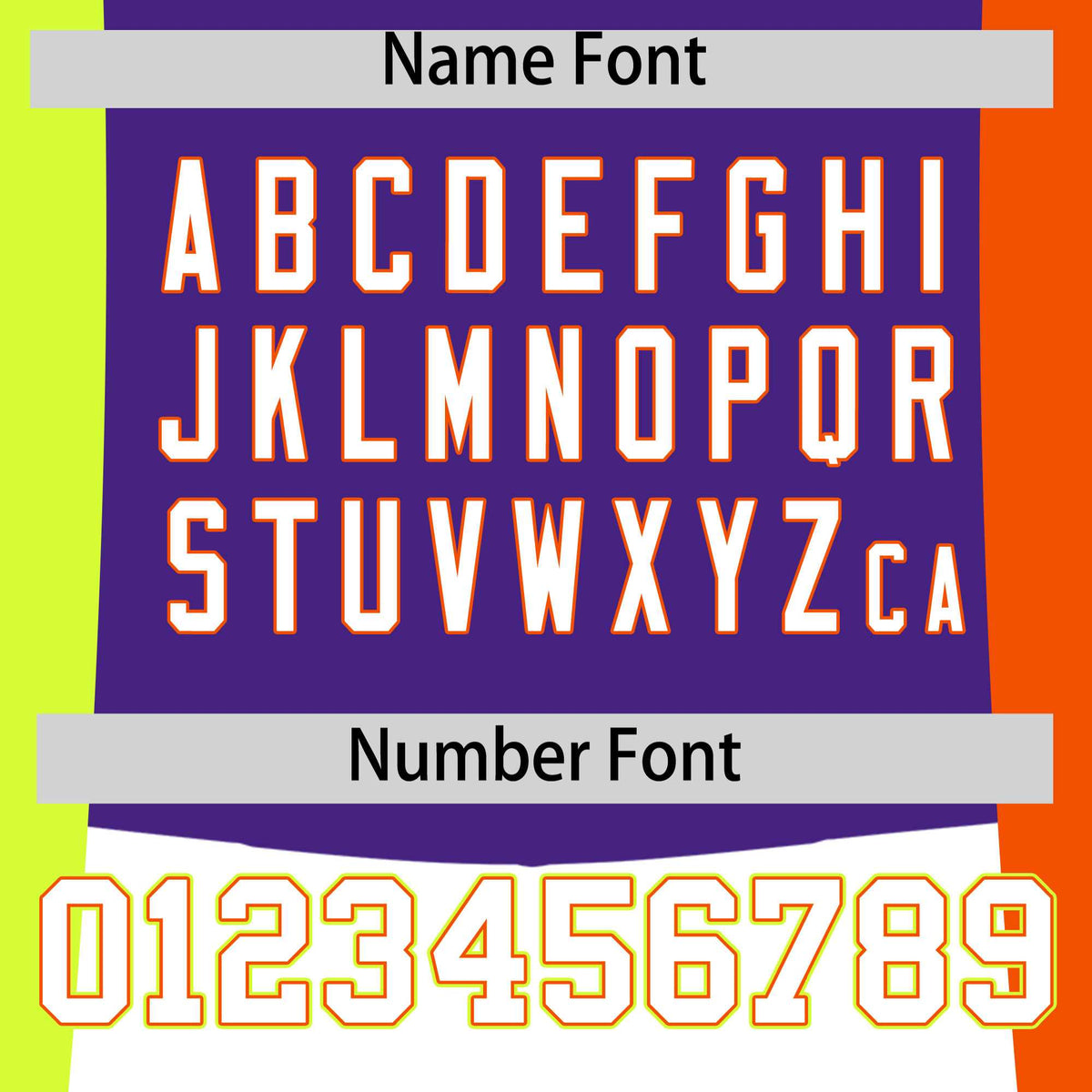 Custom Purple Fluorescent Green Yellow Personalization Varsity Full-Snap Three Color Blocks Letterman Jacket