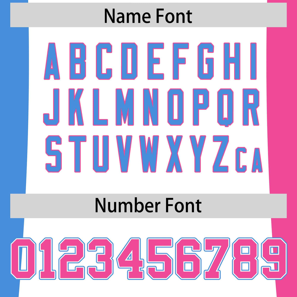 Custom White Powder Blue Pink Personalization Varsity Full-Snap Three Color Blocks Letterman Jacket