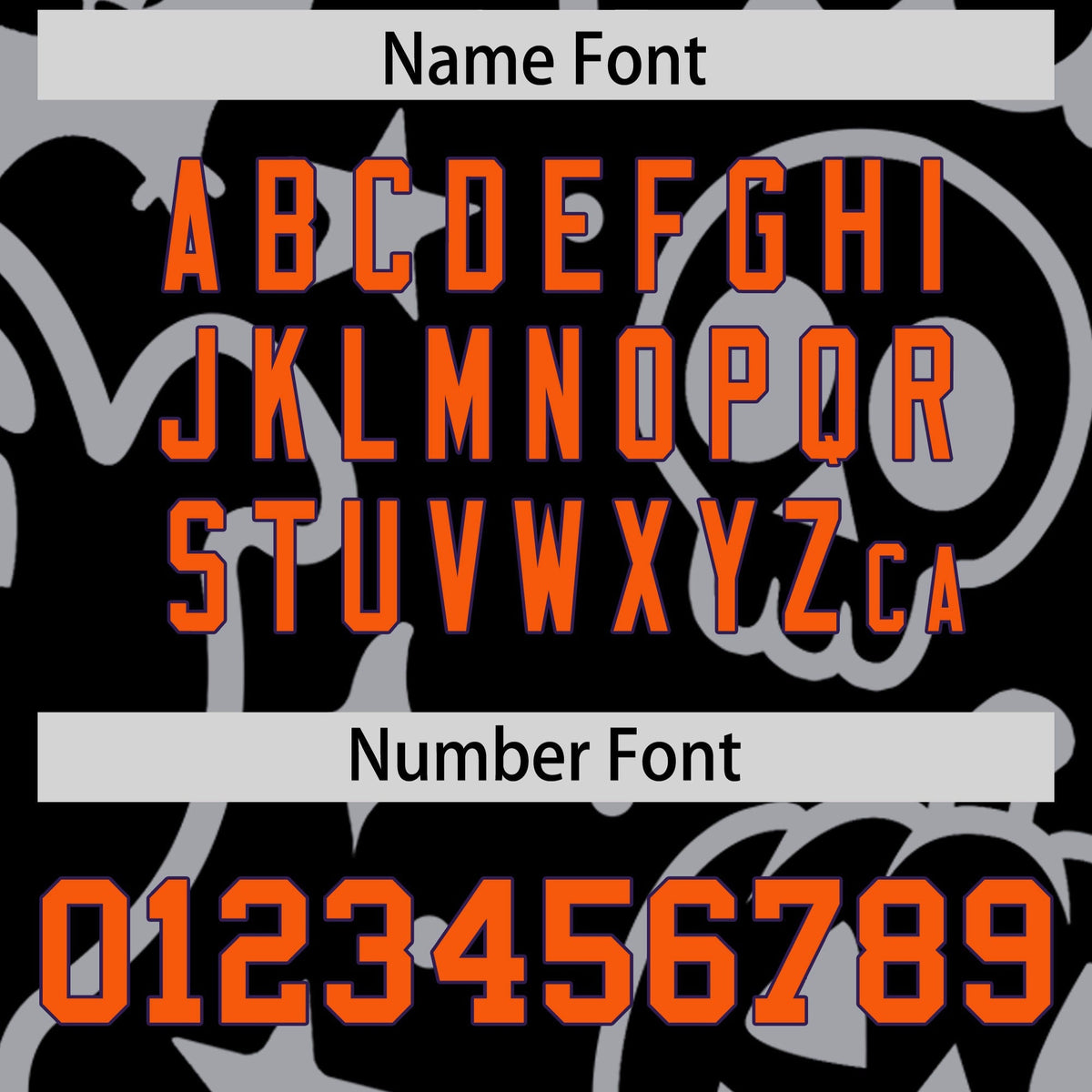 Custom Navy White Orange Bats Pumpkins Ghost Patterns Halloween Letterman Jacket | Custom Letterman Jacket,Add Name and Numbern,Sublimation Printed &amp; Stitched,Perfect for Parties | KXKSHOP