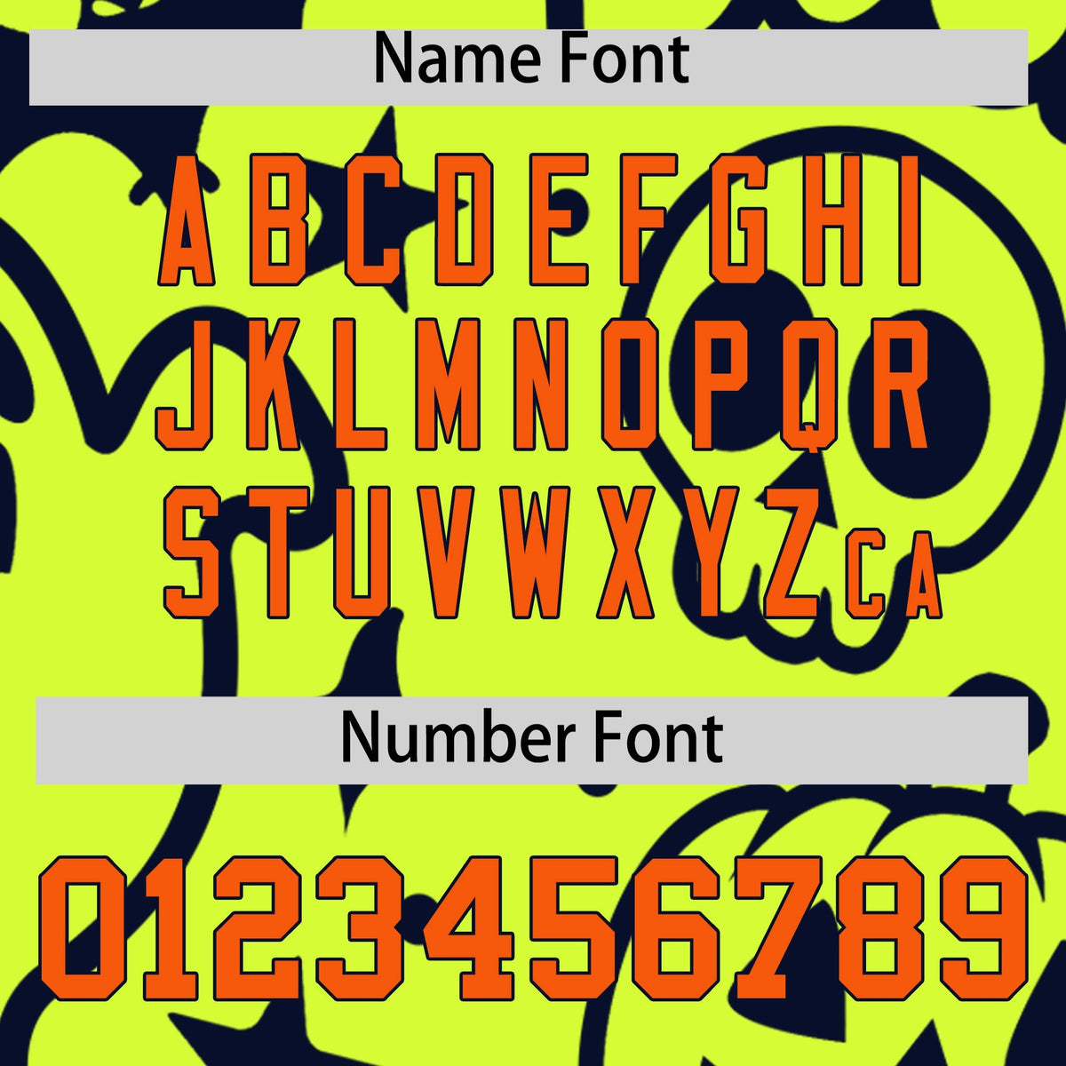 Custom Neon Green Navy Orange Bats Pumpkins Ghost Patterns Halloween Letterman Jacket | Custom Letterman Jacket,Add Name and Numbern,Sublimation Printed &amp; Stitched,Perfect for Parties | KXKSHOP