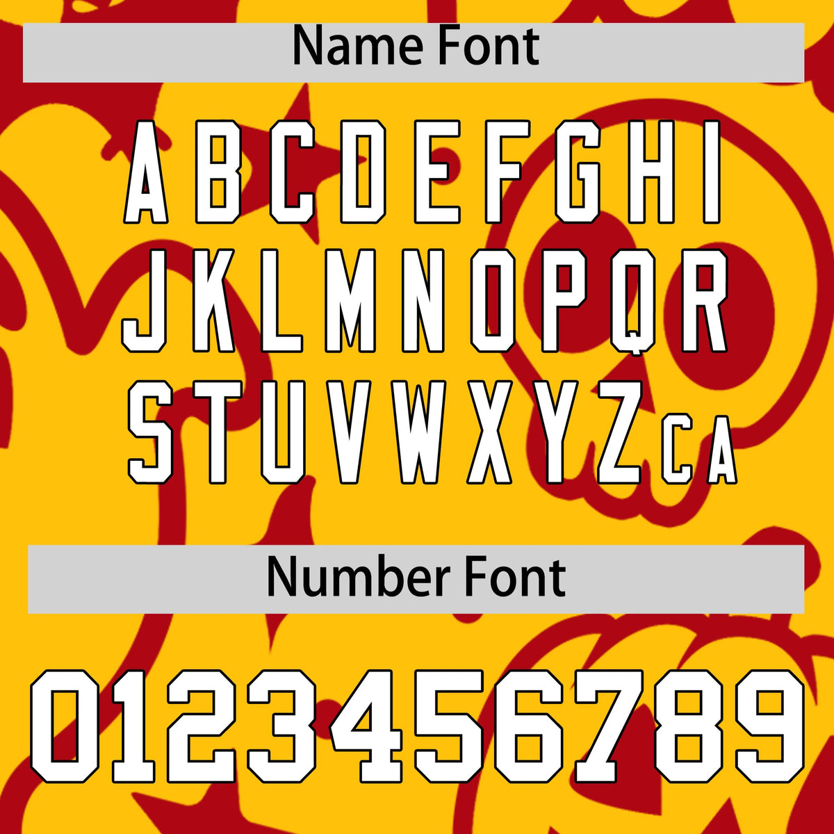 Custom Gold Red White Bats Pumpkins Ghost Patterns Halloween Letterman Jacket | Custom Letterman Jacket,Add Name and Numbern,Sublimation Printed &amp; Stitched,Perfect for Parties | KXKSHOP