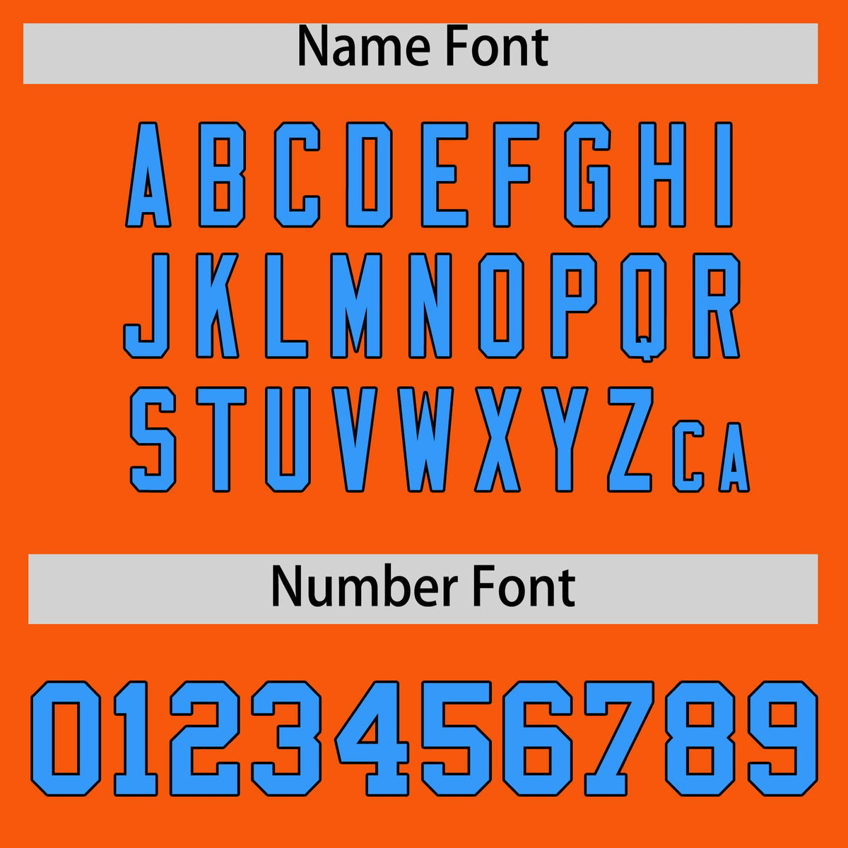 Custom Orange Powder Blue Black Full-Snap Varsity Raglan Sleeves Gradient Letterman Jacket