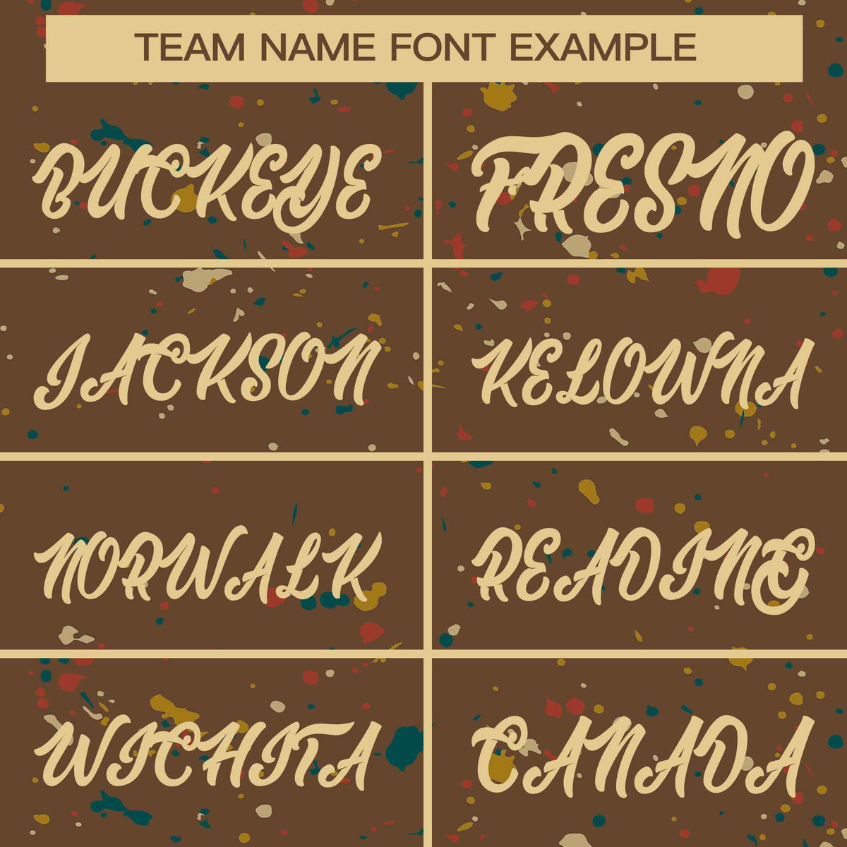 Custom Brown Khaki Varsity Full-Zip Splash Graffiti Pattern Letterman Jacket