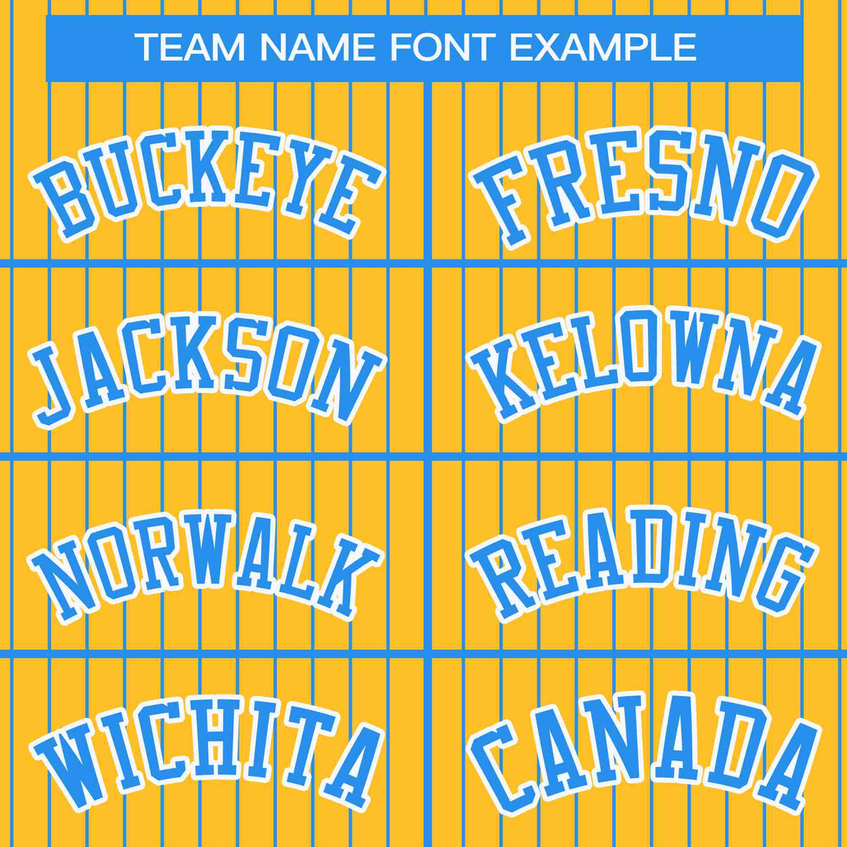 Custom Gold Powder Blue-White Stripe Fashion Bomber Varsity Jacket with Raglan Sleeves