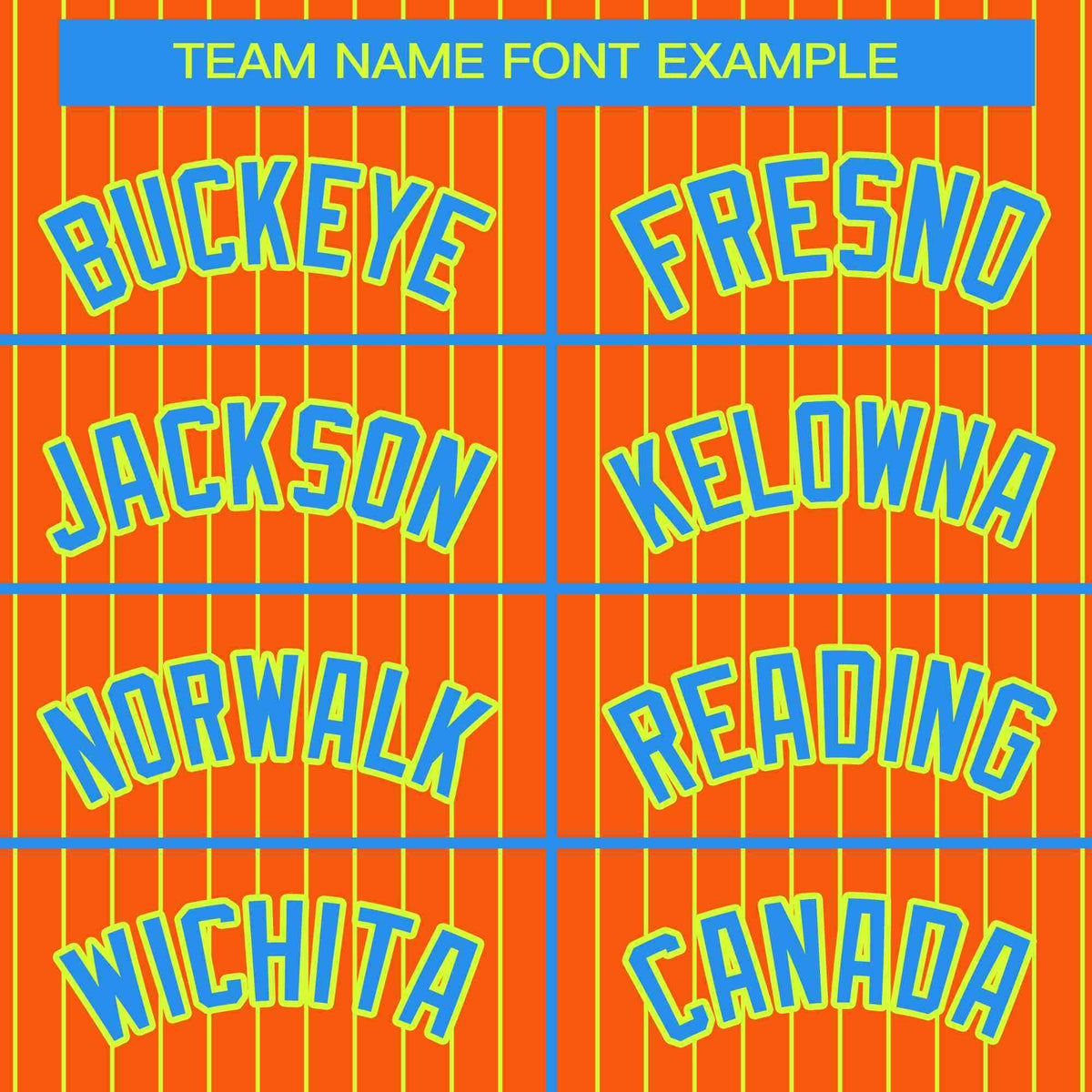 Custom Orange Powder Blue-Neon Green Stripe Fashion Bomber Varsity Jacket with Raglan Sleeves