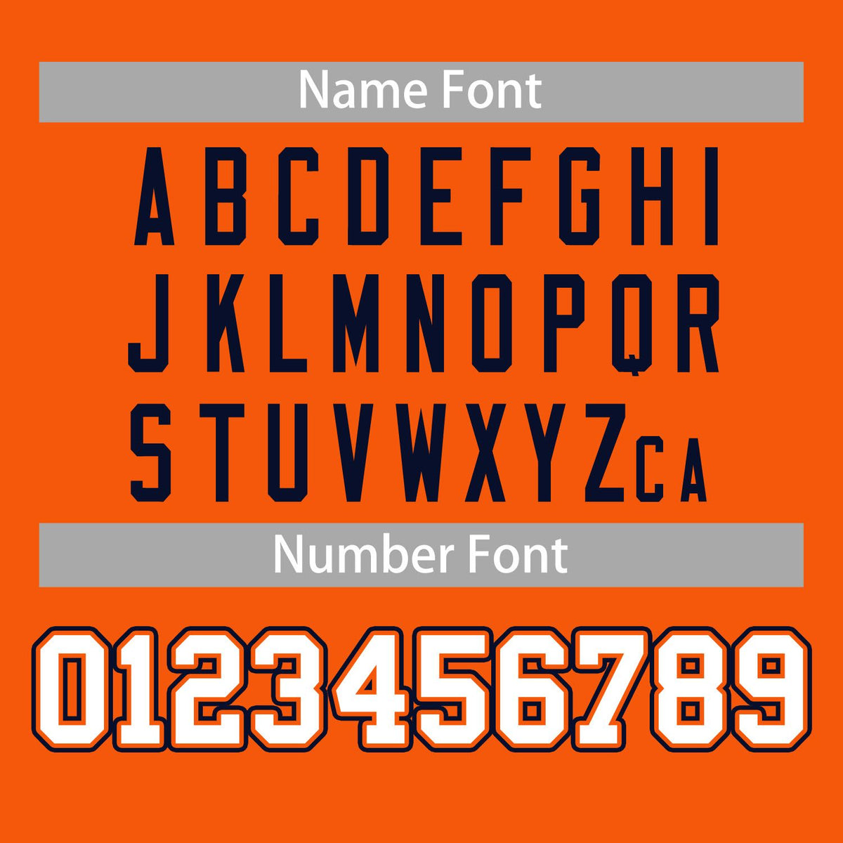 Custom Orange Navy-White Color Block Bomber Varsity Baseball Jacket