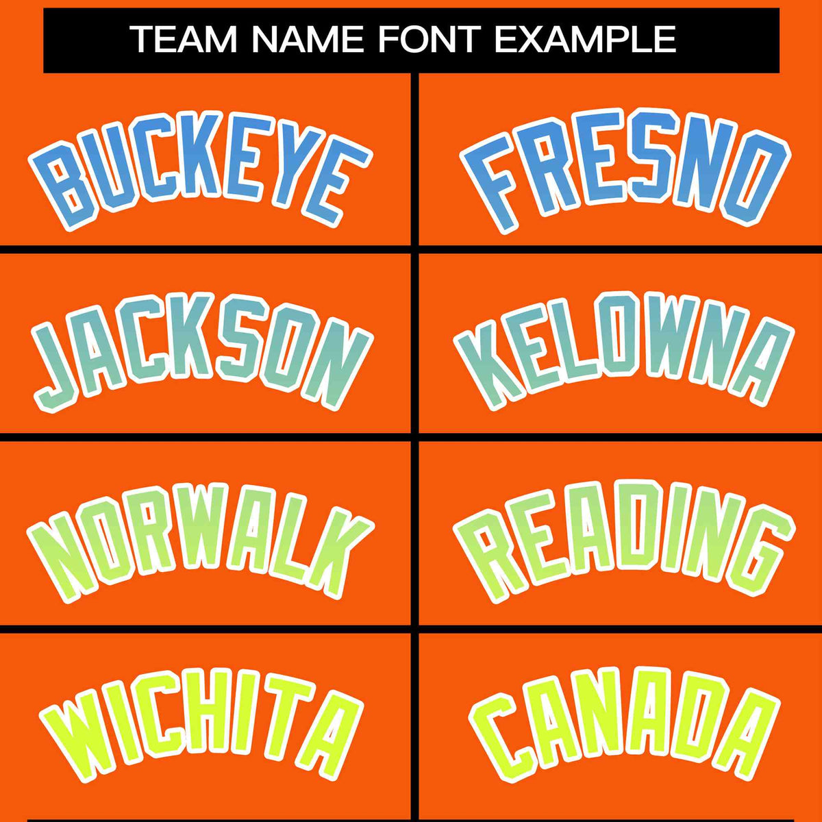 Custom Orange Varsity Full-Snap Gradient Font Letterman Baseball Jacket