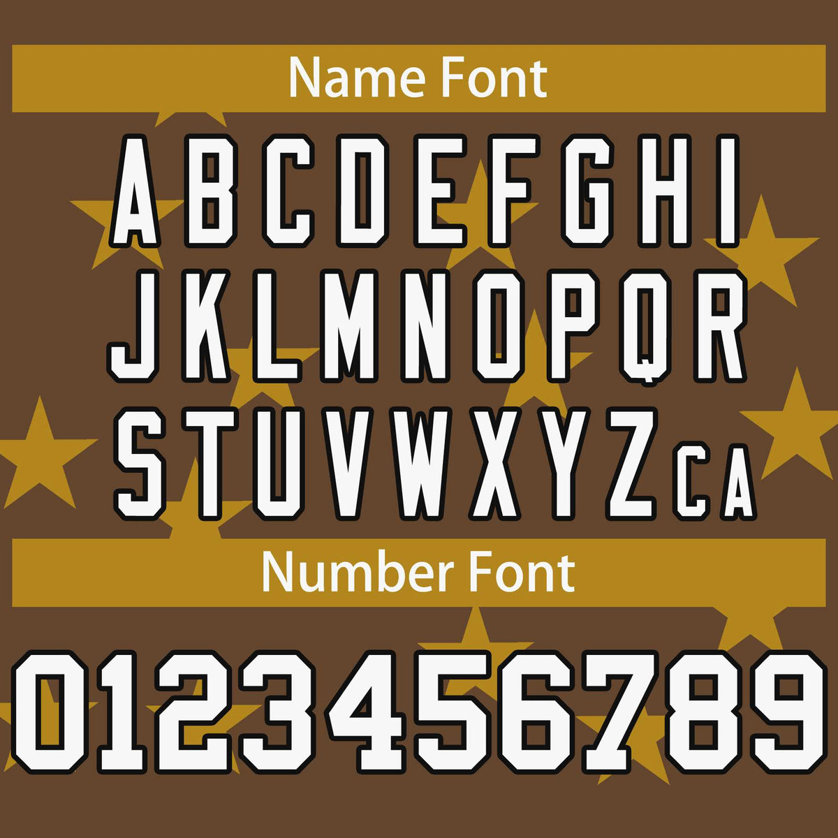 Custom Brown White Star Graffiti Pattern Varsity Full-Snap Bomber Jacket