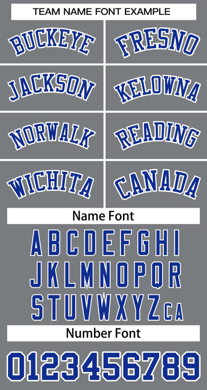 Custom Dark Gray Royal-White Classic Tops Basketball Jersey