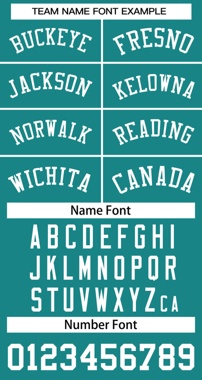 Custom Teal White Classic Tops Basketball Jersey