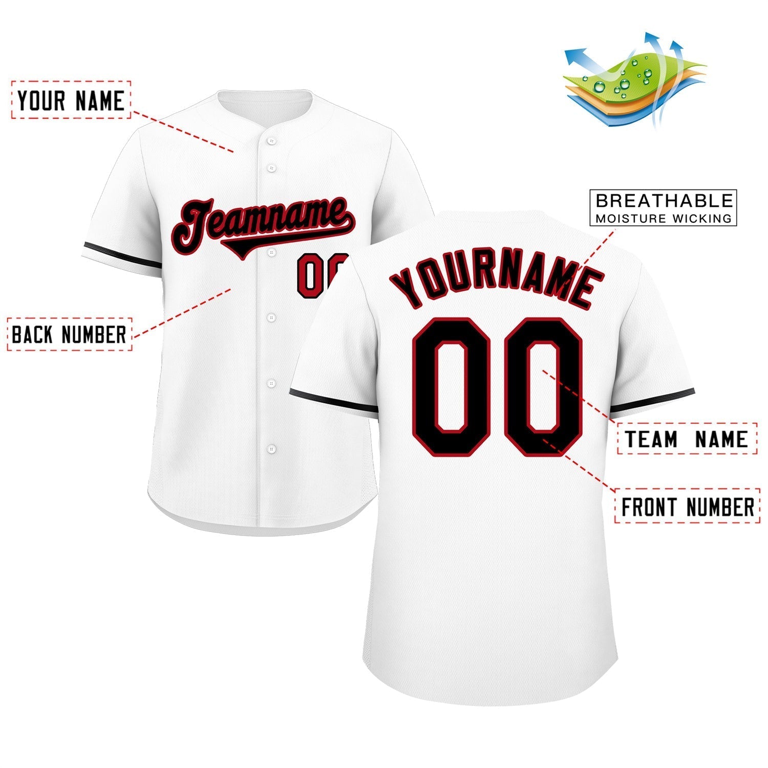Custom White Black-Orange Classic Style Authentic Baseball Jersey