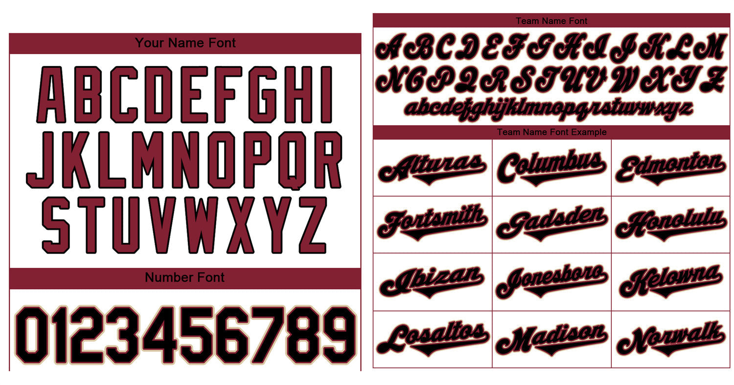 Custom White Crimson-Cream Classic Style Authentic Baseball Jersey