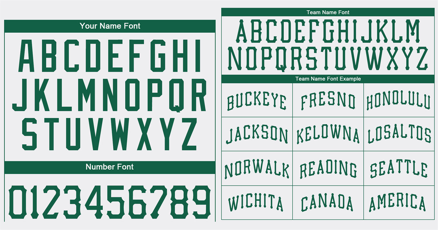 Custom White Kelly Green Classic Style Authentic Baseball Jersey