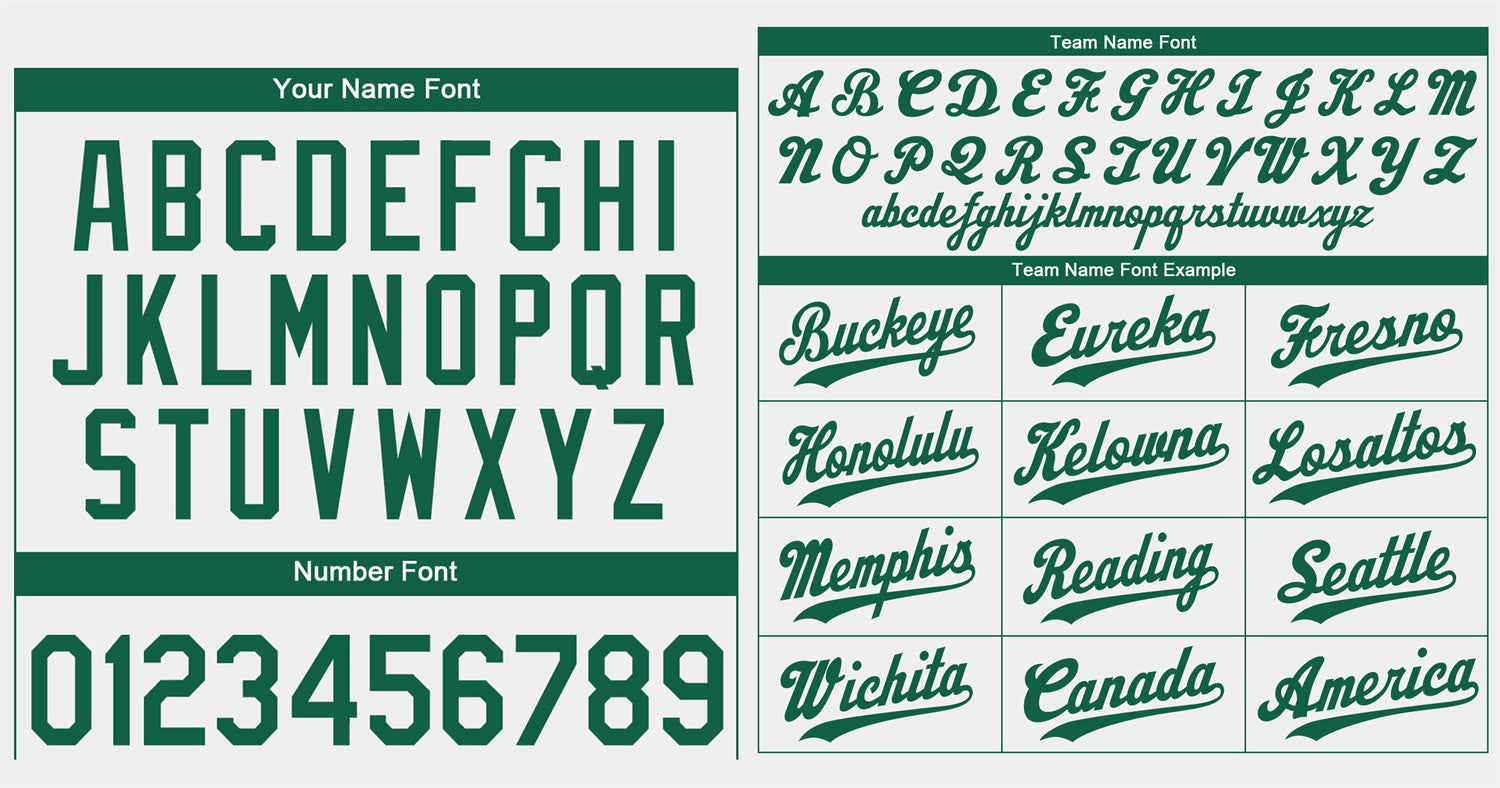 Custom White Kelly Green Classic Style Authentic Baseball Jersey