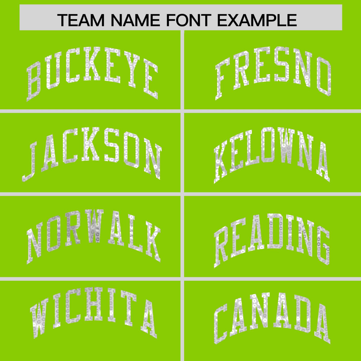 Custom Neon Green White Women Netball Sequined Dress