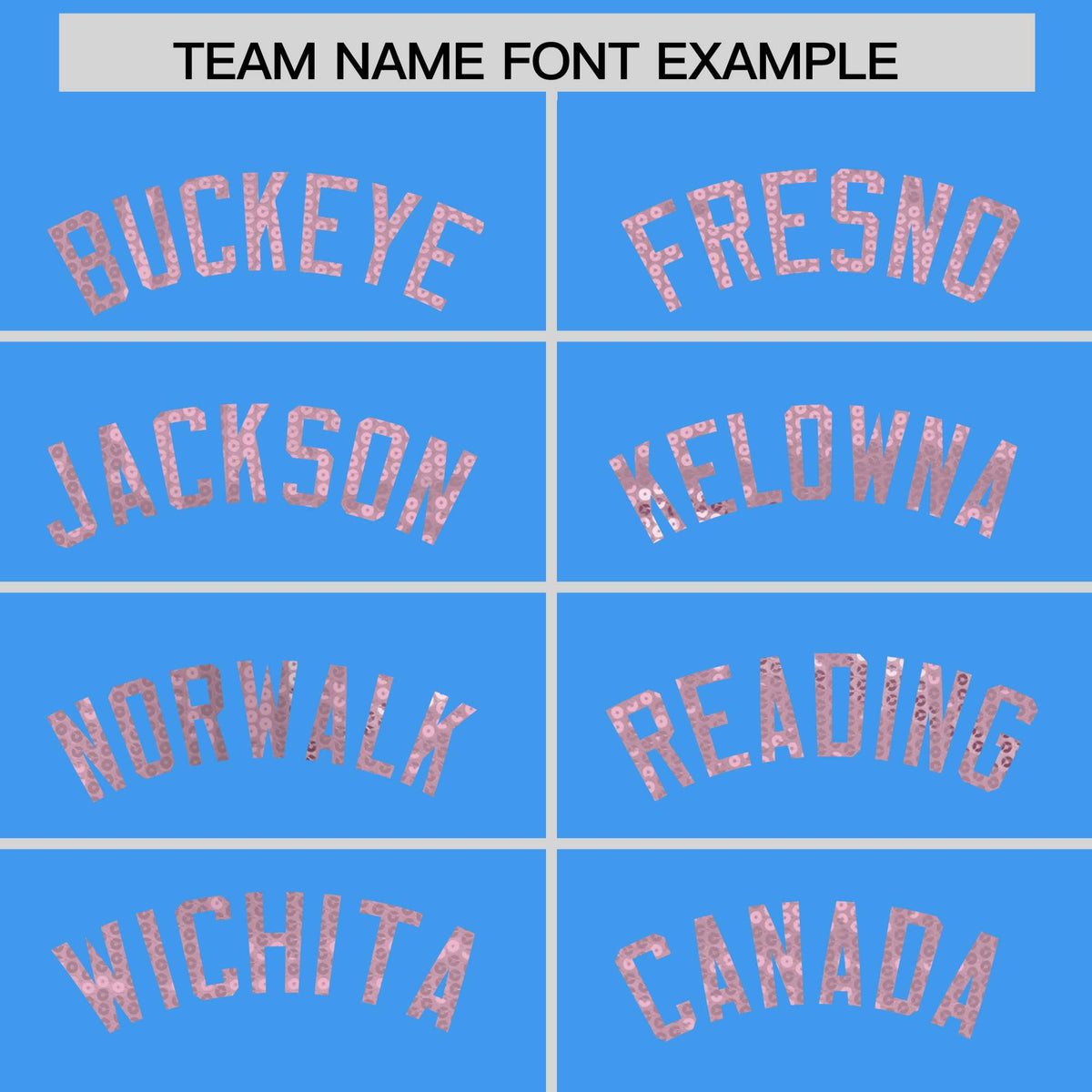 Custom Powder Blue Light Pink Women Netball Sequined Dress