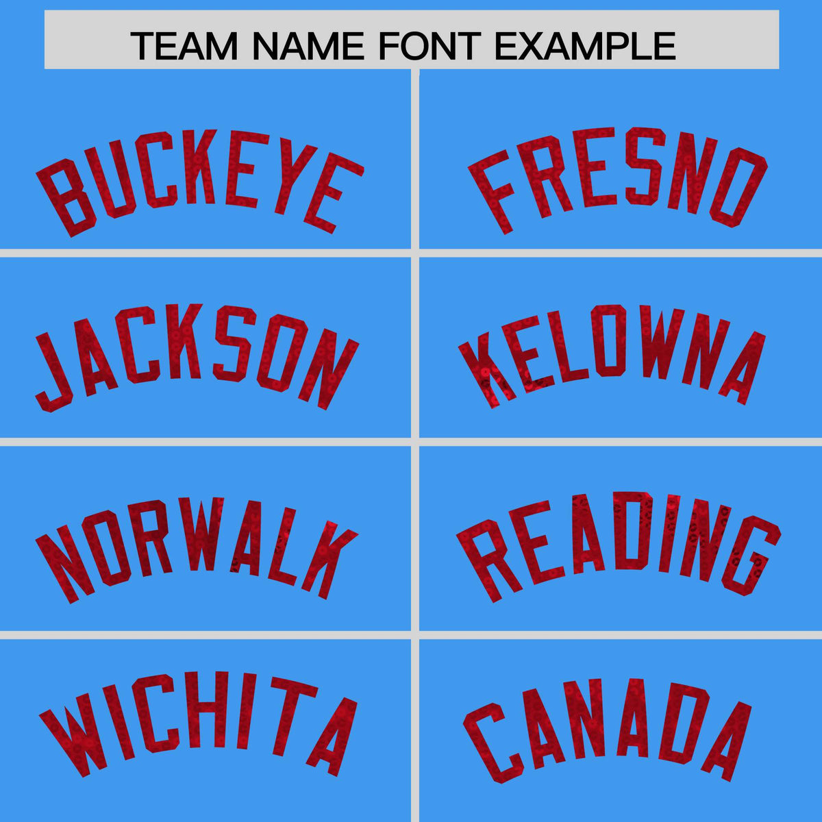 Custom Powder Blue Red Women Netball Sequined Dress