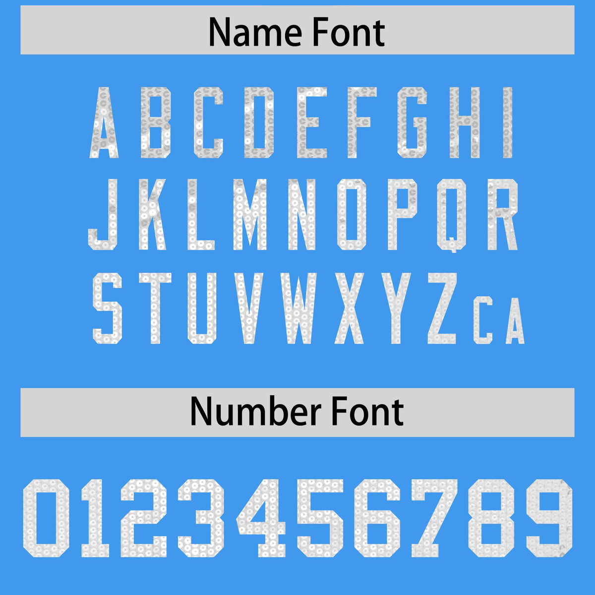 Custom Powder Blue White Women Netball Sequined Dress