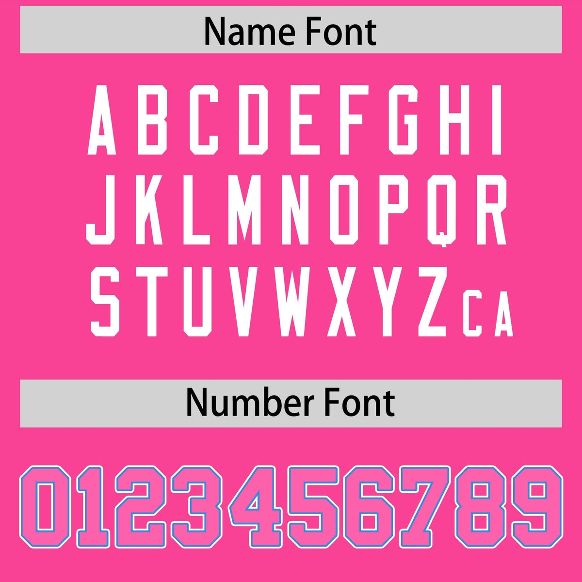 Custom Powder Blue Pink Personalized Color Block Authentic Football Jersey