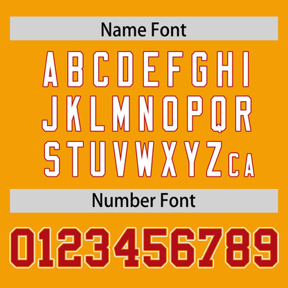 Custom Yellow Personalized Classic Authentic Football Jersey