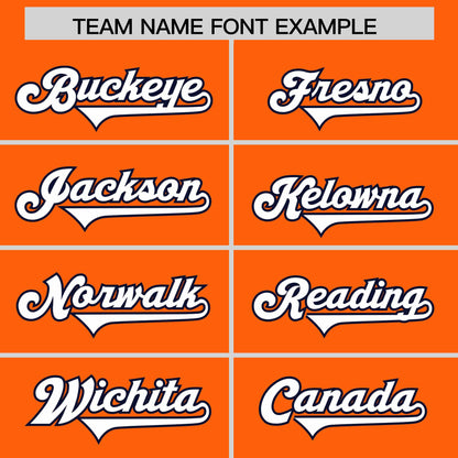 Custom Orange Personalized Classic Authentic Football Jersey