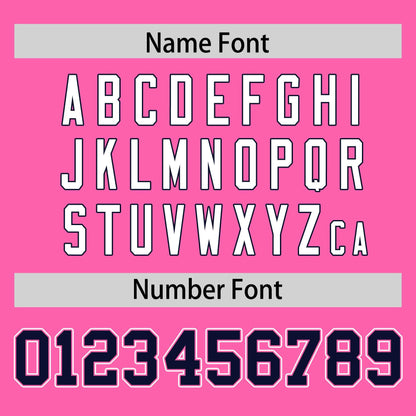 Custom Pink Personalized Classic Authentic Football Jersey