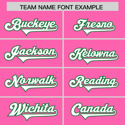 Custom Pink Personalized Classic Authentic Football Jersey