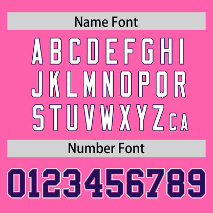 Custom Pink Personalized Classic Authentic Football Jersey