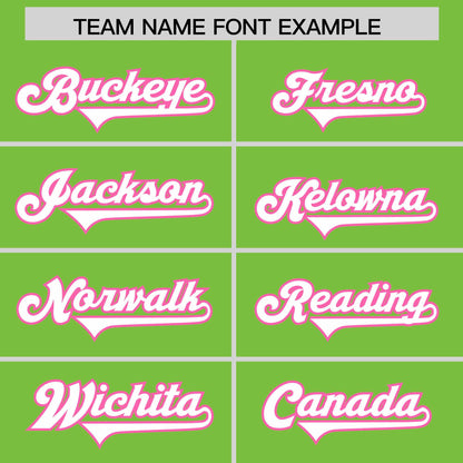 Custom Neon Green Personalized Classic Authentic Football Jersey