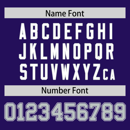 Custom Purple Personalized Classic Authentic Football Jersey