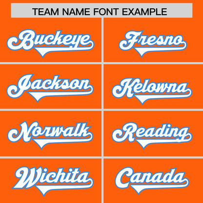 Custom Orange Personalized Classic Authentic Football Jersey