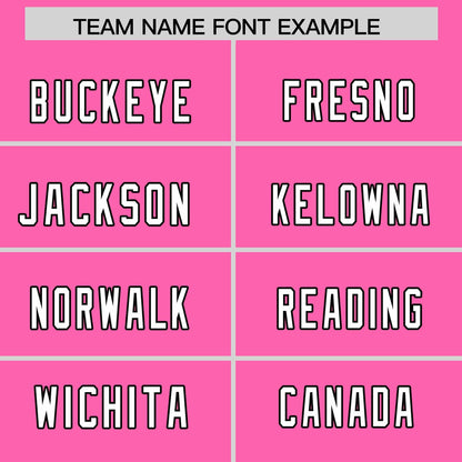 Custom Pink Personalized Classic Authentic Football Jersey