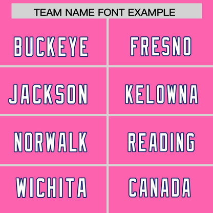 Custom Pink Personalized Classic Authentic Football Jersey