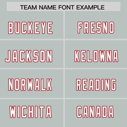 Custom Silver Personalized Classic Authentic Football Jersey