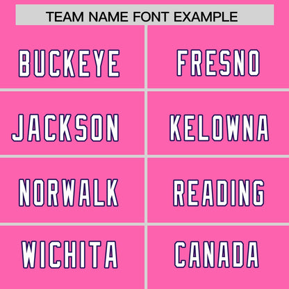 Custom Pink Personalized Classic Authentic Football Jersey